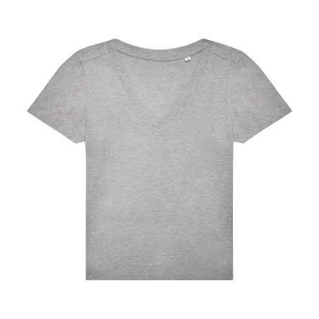 T-shirt scollo a V da donna 100% cotone