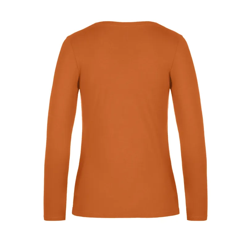 T-shirt donna maniche lunghe 100% cotone